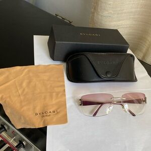 Bulgari Women's Purple Gradient Sunglasses Bvlgari